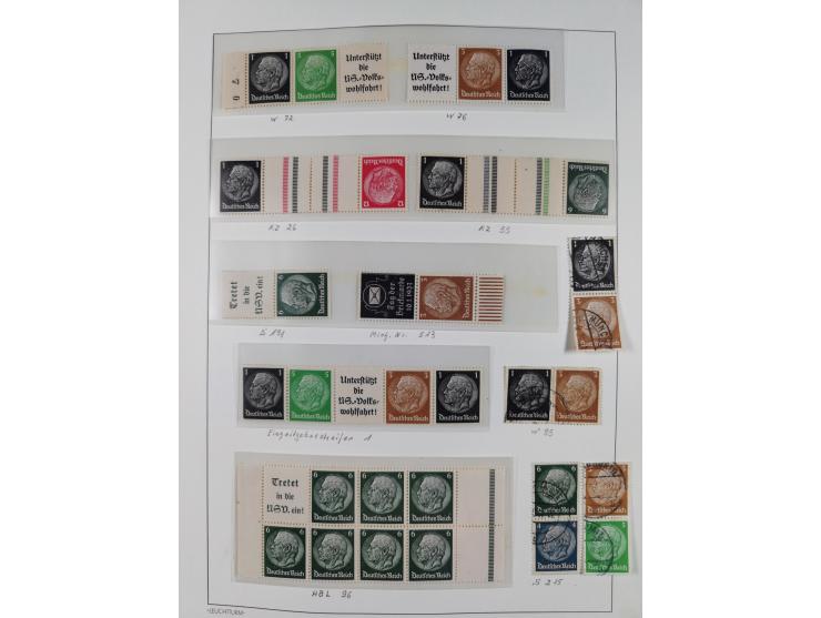 1872/1946, ungebrauchte/postfrische und gestempelte Sammlung ab Deutsches Reich mit besseren, ab 1933 viele postfrische Ausga
