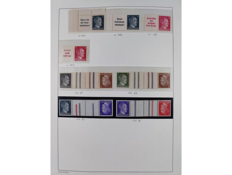 1872/1946, ungebrauchte/postfrische und gestempelte Sammlung ab Deutsches Reich mit besseren, ab 1933 viele postfrische Ausga