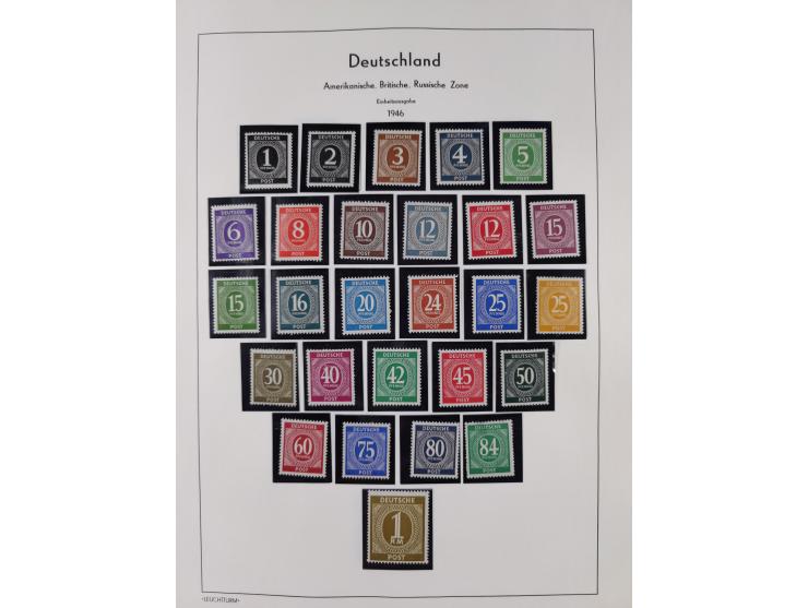 1872/1946, ungebrauchte/postfrische und gestempelte Sammlung ab Deutsches Reich mit besseren, ab 1933 viele postfrische Ausga