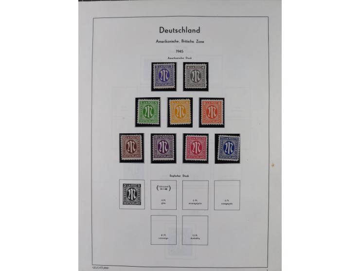 1872/1946, ungebrauchte/postfrische und gestempelte Sammlung ab Deutsches Reich mit besseren, ab 1933 viele postfrische Ausga