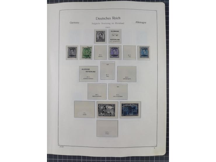 1872/1946, ungebrauchte/postfrische und gestempelte Sammlung ab Deutsches Reich mit besseren, ab 1933 viele postfrische Ausga