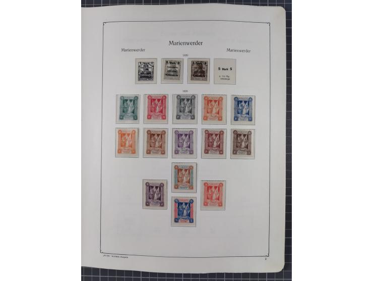 1872/1946, ungebrauchte/postfrische und gestempelte Sammlung ab Deutsches Reich mit besseren, ab 1933 viele postfrische Ausga