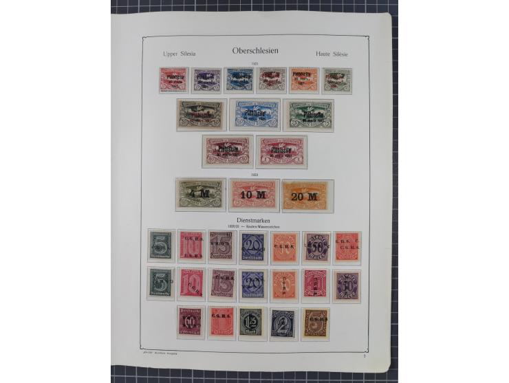 1872/1946, ungebrauchte/postfrische und gestempelte Sammlung ab Deutsches Reich mit besseren, ab 1933 viele postfrische Ausga