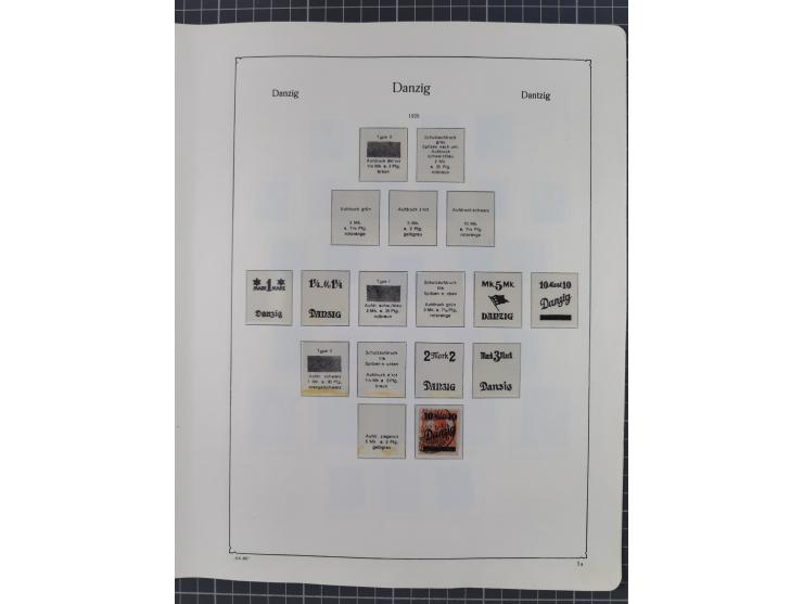 1872/1946, ungebrauchte/postfrische und gestempelte Sammlung ab Deutsches Reich mit besseren, ab 1933 viele postfrische Ausga