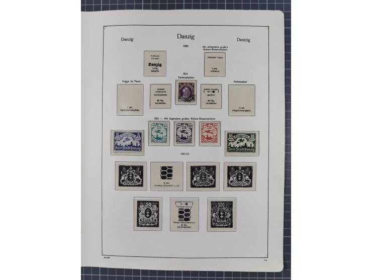 1872/1946, ungebrauchte/postfrische und gestempelte Sammlung ab Deutsches Reich mit besseren, ab 1933 viele postfrische Ausga