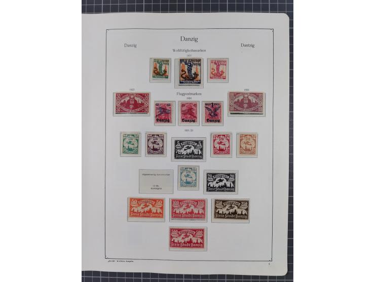 1872/1946, ungebrauchte/postfrische und gestempelte Sammlung ab Deutsches Reich mit besseren, ab 1933 viele postfrische Ausga