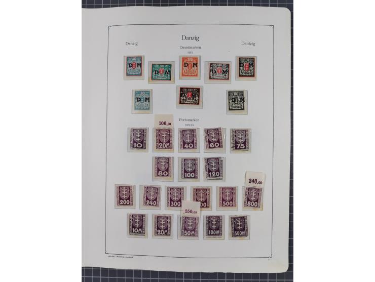 1872/1946, ungebrauchte/postfrische und gestempelte Sammlung ab Deutsches Reich mit besseren, ab 1933 viele postfrische Ausga