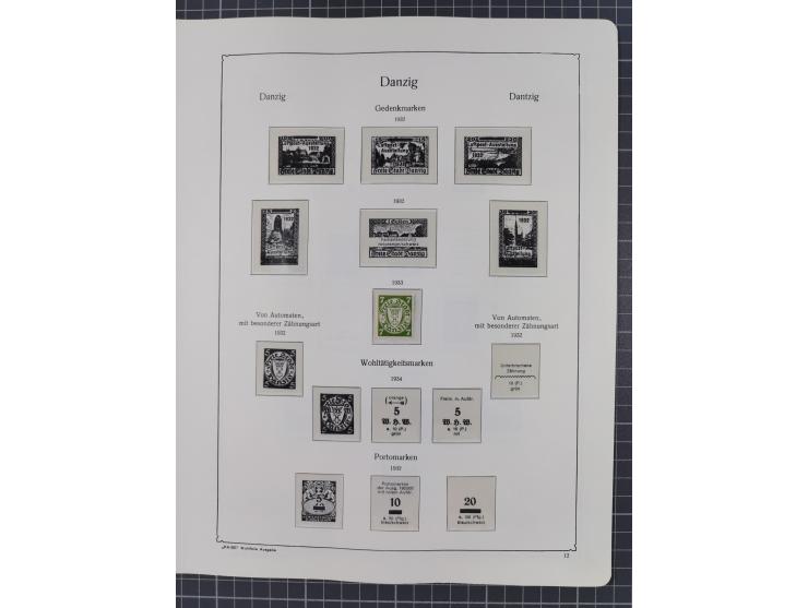 1872/1946, ungebrauchte/postfrische und gestempelte Sammlung ab Deutsches Reich mit besseren, ab 1933 viele postfrische Ausga