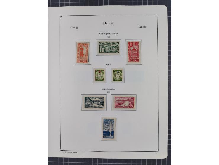 1872/1946, ungebrauchte/postfrische und gestempelte Sammlung ab Deutsches Reich mit besseren, ab 1933 viele postfrische Ausga