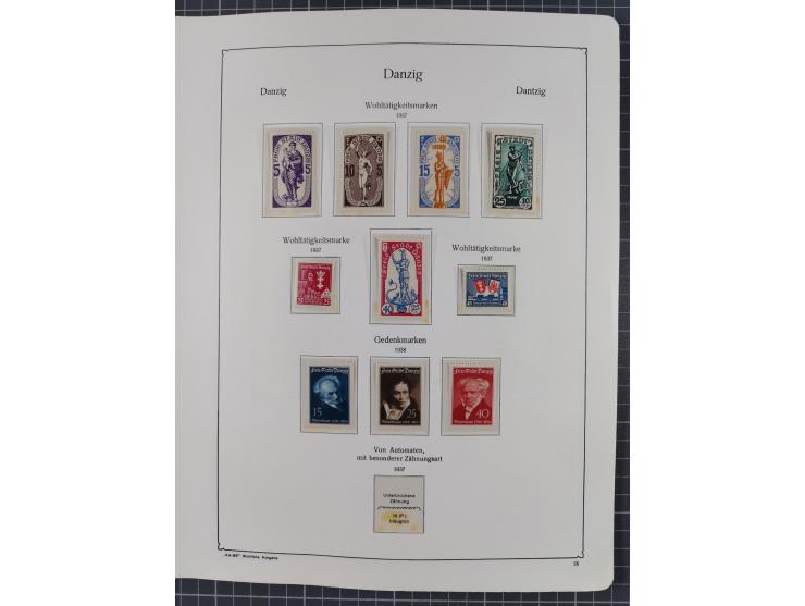 1872/1946, ungebrauchte/postfrische und gestempelte Sammlung ab Deutsches Reich mit besseren, ab 1933 viele postfrische Ausga