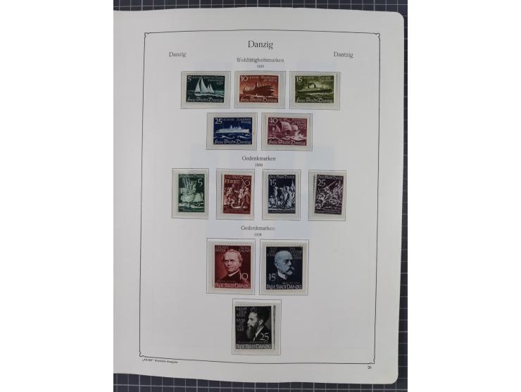1872/1946, ungebrauchte/postfrische und gestempelte Sammlung ab Deutsches Reich mit besseren, ab 1933 viele postfrische Ausga