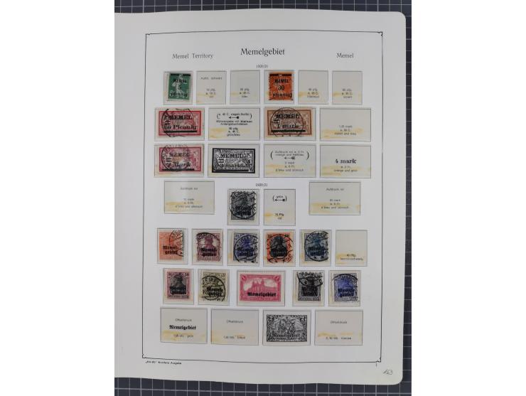 1872/1946, ungebrauchte/postfrische und gestempelte Sammlung ab Deutsches Reich mit besseren, ab 1933 viele postfrische Ausga