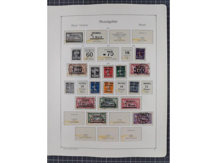 1872/1946, ungebrauchte/postfrische und gestempelte Sammlung ab Deutsches Reich mit besseren, ab 1933 viele postfrische Ausga