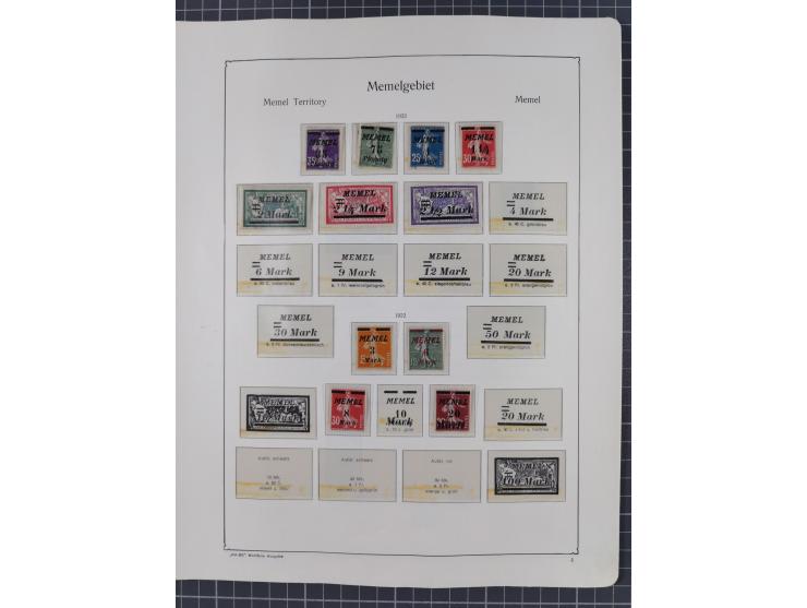 1872/1946, ungebrauchte/postfrische und gestempelte Sammlung ab Deutsches Reich mit besseren, ab 1933 viele postfrische Ausga