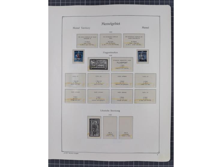 1872/1946, ungebrauchte/postfrische und gestempelte Sammlung ab Deutsches Reich mit besseren, ab 1933 viele postfrische Ausga