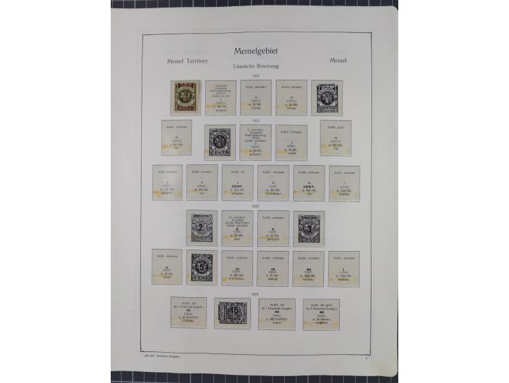 1872/1946, ungebrauchte/postfrische und gestempelte Sammlung ab Deutsches Reich mit besseren, ab 1933 viele postfrische Ausga