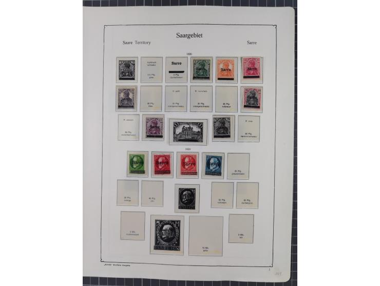 1872/1946, ungebrauchte/postfrische und gestempelte Sammlung ab Deutsches Reich mit besseren, ab 1933 viele postfrische Ausga