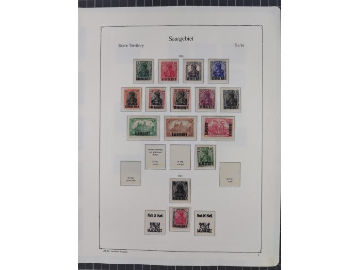 1872/1946, ungebrauchte/postfrische und gestempelte Sammlung ab Deutsches Reich mit besseren, ab 1933 viele postfrische Ausga