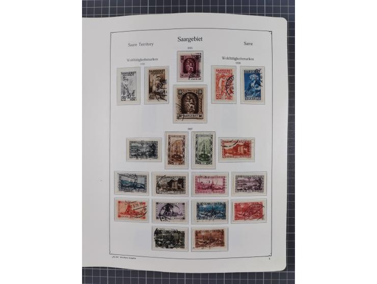 1872/1946, ungebrauchte/postfrische und gestempelte Sammlung ab Deutsches Reich mit besseren, ab 1933 viele postfrische Ausga
