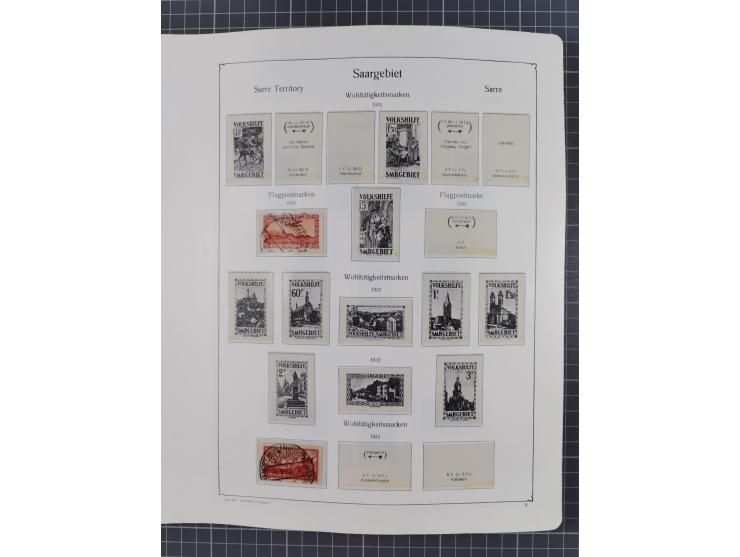 1872/1946, ungebrauchte/postfrische und gestempelte Sammlung ab Deutsches Reich mit besseren, ab 1933 viele postfrische Ausga