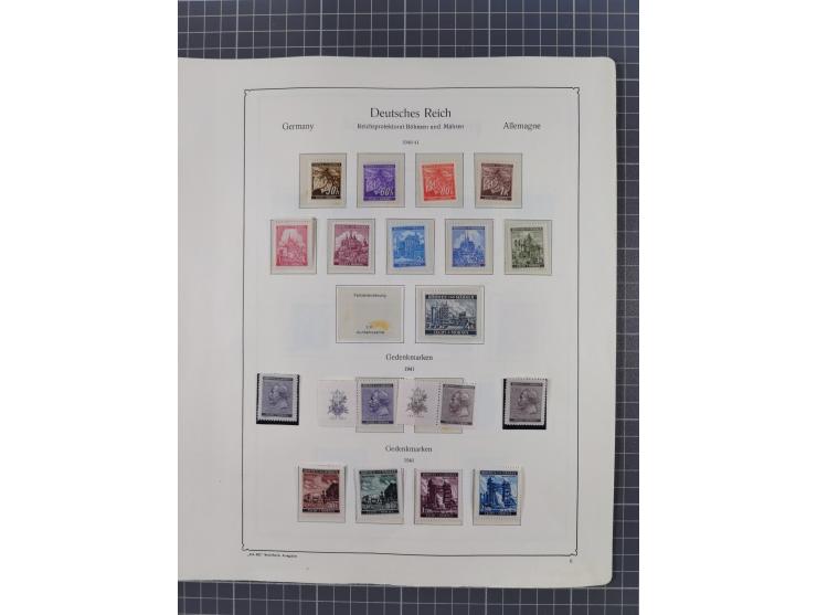 1872/1946, ungebrauchte/postfrische und gestempelte Sammlung ab Deutsches Reich mit besseren, ab 1933 viele postfrische Ausga