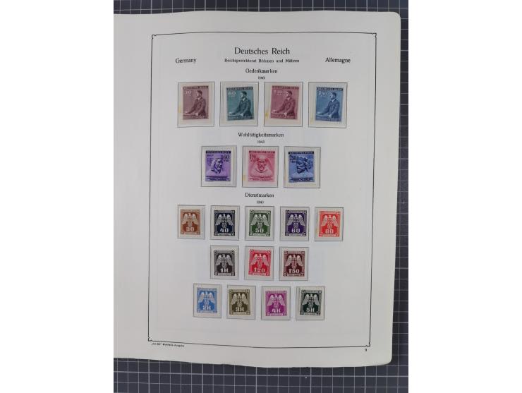 1872/1946, ungebrauchte/postfrische und gestempelte Sammlung ab Deutsches Reich mit besseren, ab 1933 viele postfrische Ausga