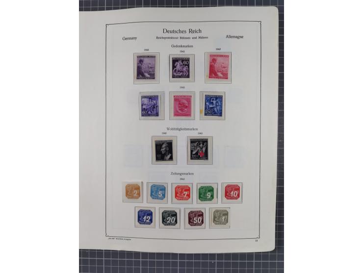 1872/1946, ungebrauchte/postfrische und gestempelte Sammlung ab Deutsches Reich mit besseren, ab 1933 viele postfrische Ausga