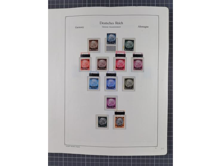 1872/1946, ungebrauchte/postfrische und gestempelte Sammlung ab Deutsches Reich mit besseren, ab 1933 viele postfrische Ausga