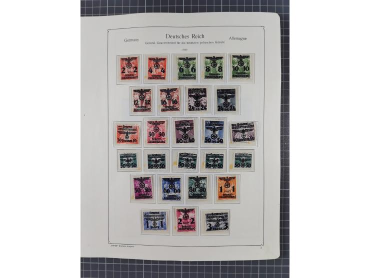 1872/1946, ungebrauchte/postfrische und gestempelte Sammlung ab Deutsches Reich mit besseren, ab 1933 viele postfrische Ausga