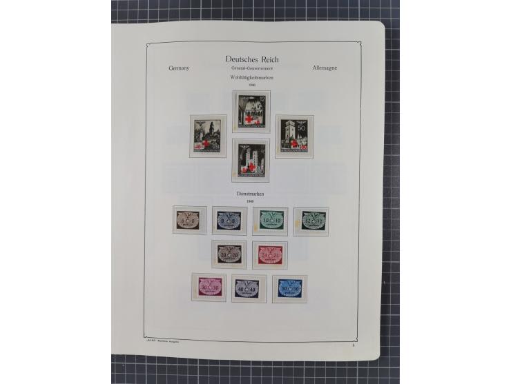 1872/1946, ungebrauchte/postfrische und gestempelte Sammlung ab Deutsches Reich mit besseren, ab 1933 viele postfrische Ausga
