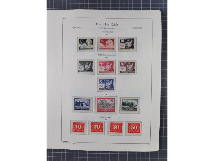1872/1946, ungebrauchte/postfrische und gestempelte Sammlung ab Deutsches Reich mit besseren, ab 1933 viele postfrische Ausga