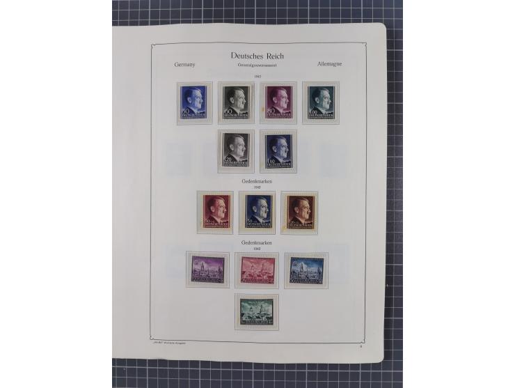 1872/1946, ungebrauchte/postfrische und gestempelte Sammlung ab Deutsches Reich mit besseren, ab 1933 viele postfrische Ausga