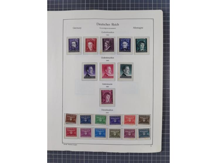 1872/1946, ungebrauchte/postfrische und gestempelte Sammlung ab Deutsches Reich mit besseren, ab 1933 viele postfrische Ausga