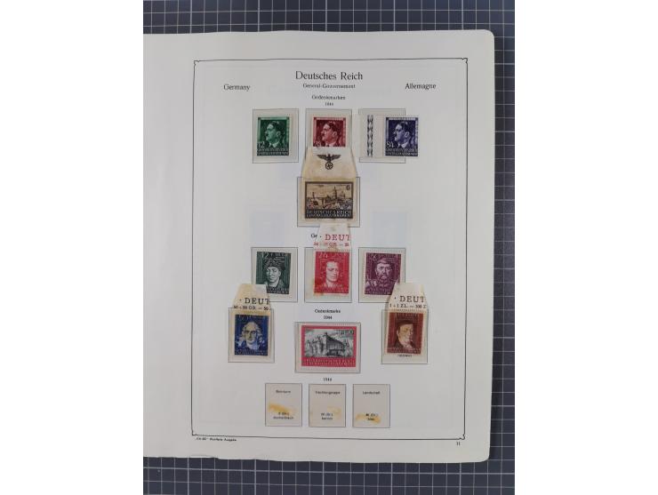 1872/1946, ungebrauchte/postfrische und gestempelte Sammlung ab Deutsches Reich mit besseren, ab 1933 viele postfrische Ausga