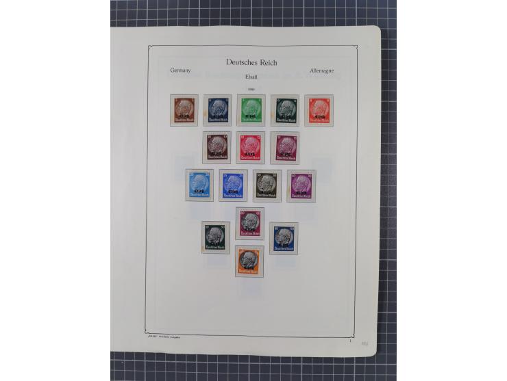 1872/1946, ungebrauchte/postfrische und gestempelte Sammlung ab Deutsches Reich mit besseren, ab 1933 viele postfrische Ausga