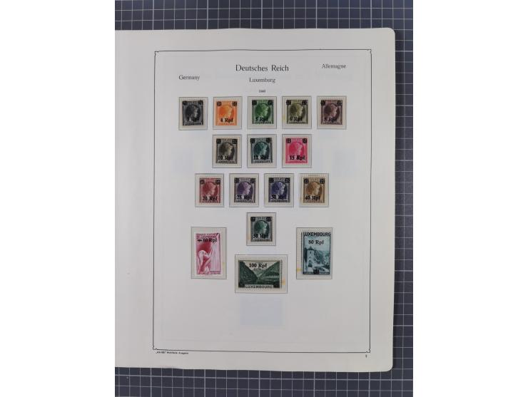 1872/1946, ungebrauchte/postfrische und gestempelte Sammlung ab Deutsches Reich mit besseren, ab 1933 viele postfrische Ausga