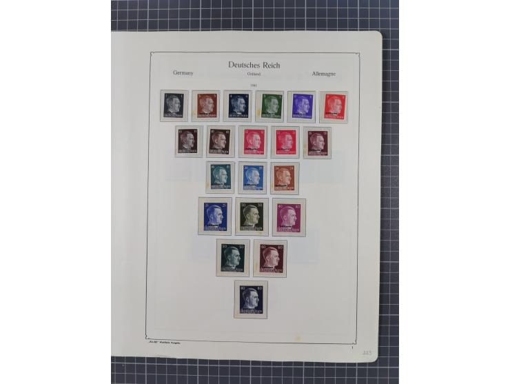 1872/1946, ungebrauchte/postfrische und gestempelte Sammlung ab Deutsches Reich mit besseren, ab 1933 viele postfrische Ausga