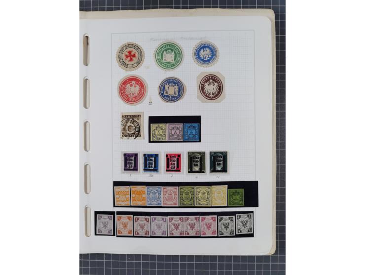 1872/1946, ungebrauchte/postfrische und gestempelte Sammlung ab Deutsches Reich mit besseren, ab 1933 viele postfrische Ausga