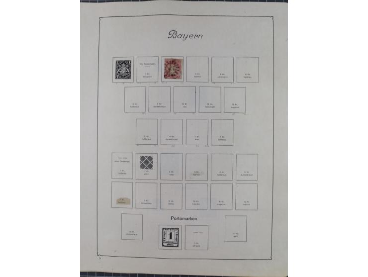 1872/1946, ungebrauchte/postfrische und gestempelte Sammlung ab Deutsches Reich mit besseren, ab 1933 viele postfrische Ausga