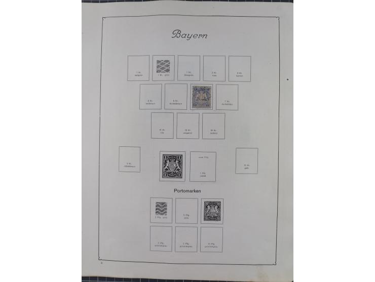 1872/1946, ungebrauchte/postfrische und gestempelte Sammlung ab Deutsches Reich mit besseren, ab 1933 viele postfrische Ausga