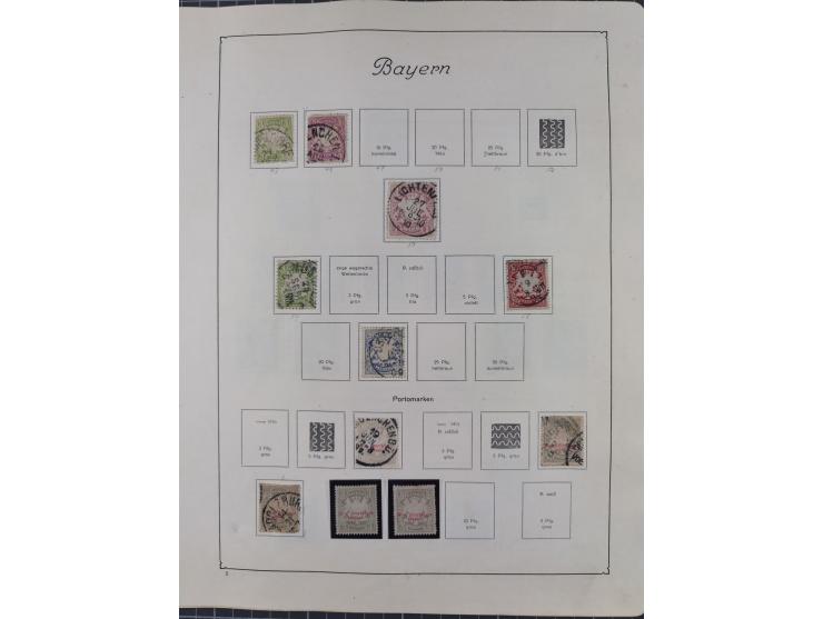 1872/1946, ungebrauchte/postfrische und gestempelte Sammlung ab Deutsches Reich mit besseren, ab 1933 viele postfrische Ausga