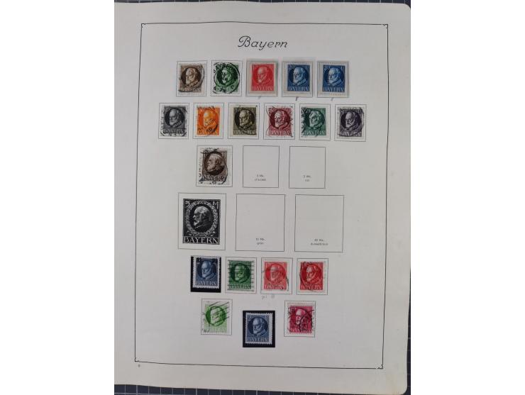 1872/1946, ungebrauchte/postfrische und gestempelte Sammlung ab Deutsches Reich mit besseren, ab 1933 viele postfrische Ausga