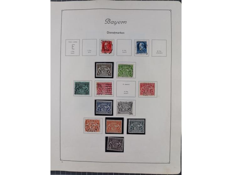 1872/1946, ungebrauchte/postfrische und gestempelte Sammlung ab Deutsches Reich mit besseren, ab 1933 viele postfrische Ausga