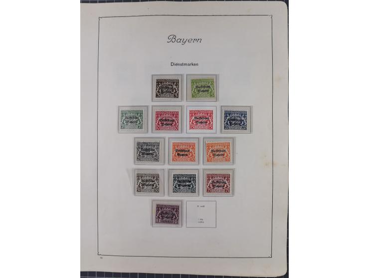 1872/1946, ungebrauchte/postfrische und gestempelte Sammlung ab Deutsches Reich mit besseren, ab 1933 viele postfrische Ausga