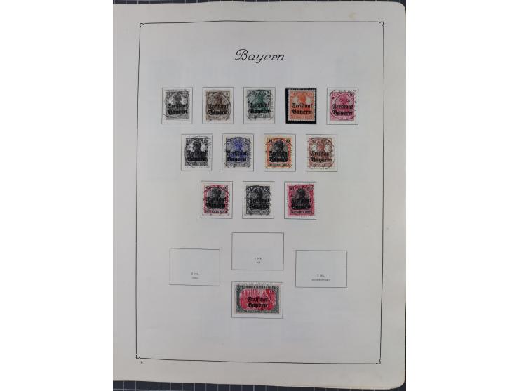 1872/1946, ungebrauchte/postfrische und gestempelte Sammlung ab Deutsches Reich mit besseren, ab 1933 viele postfrische Ausga