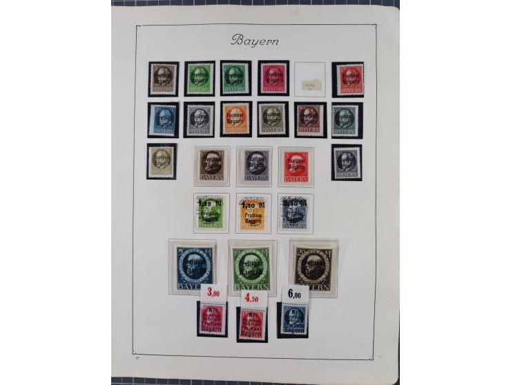 1872/1946, ungebrauchte/postfrische und gestempelte Sammlung ab Deutsches Reich mit besseren, ab 1933 viele postfrische Ausga