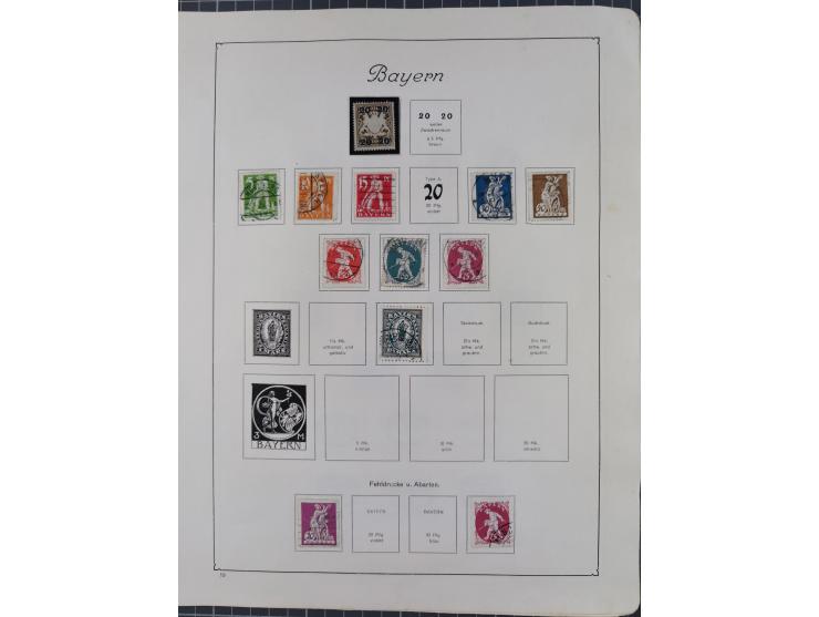 1872/1946, ungebrauchte/postfrische und gestempelte Sammlung ab Deutsches Reich mit besseren, ab 1933 viele postfrische Ausga