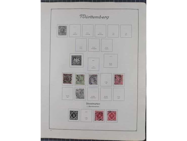 1872/1946, ungebrauchte/postfrische und gestempelte Sammlung ab Deutsches Reich mit besseren, ab 1933 viele postfrische Ausga