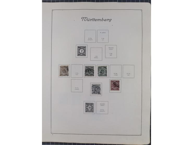 1872/1946, ungebrauchte/postfrische und gestempelte Sammlung ab Deutsches Reich mit besseren, ab 1933 viele postfrische Ausga