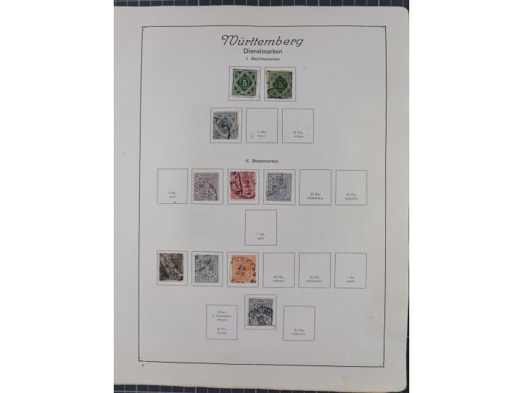 1872/1946, ungebrauchte/postfrische und gestempelte Sammlung ab Deutsches Reich mit besseren, ab 1933 viele postfrische Ausga